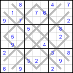 Судоку-аргайл 9х9 #5 средний Судоку-аргайл 9х9 #5 средний