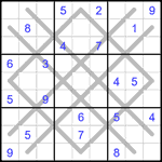 Судоку-аргайл 9х9 #9 средний Судоку-аргайл 9х9 #9 средний