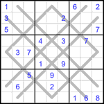 Судоку-аргайл 9х9 #15 средний