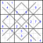 Судоку-аргайл 9х9 #24 средний