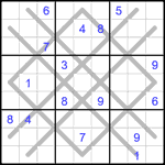 Судоку-аргайл 9х9 #12 трудный