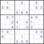 Судоку 9х9 #2112 легкий