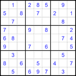 Судоку 9х9 #2113 легкий