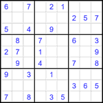 Судоку 9х9 #2116 легкий