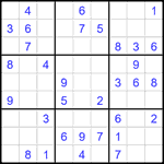 Судоку 9х9 #2120 легкий