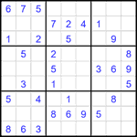 Судоку 9х9 #2121 легкий