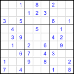 Судоку 9х9 #2122 легкий