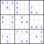 Судоку 9х9 #2123 легкий