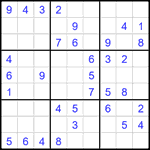 Судоку 9х9 #2125 легкий