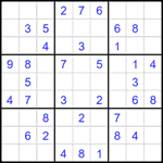 Судоку 9х9 #2126 легкий