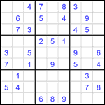 Судоку 9х9 #2127 легкий