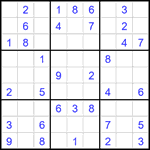 Судоку 9х9 #2128 легкий