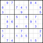 Судоку 9х9 #2129 легкий
