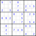 Судоку 9х9 #2130 легкий