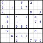 Судоку 9х9 #2131 легкий