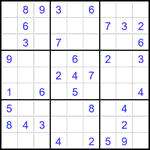 Судоку 9х9 #2136 легкий