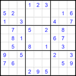 Судоку 9х9 #2137 легкий