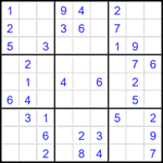 Судоку 9х9 #2139 легкий