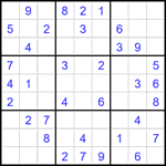 Судоку 9х9 #2140 легкий