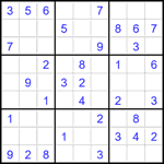 Судоку 9х9 #2141 легкий