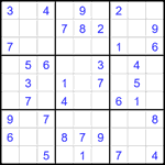 Судоку 9х9 #2143 легкий
