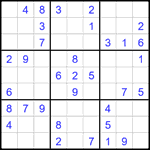 Судоку 9х9 #2144 легкий