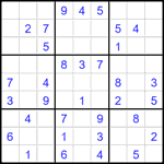 Судоку 9х9 #2145 легкий