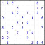 Судоку 9х9 #2150 легкий