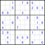 Судоку 9х9 #2153 легкий