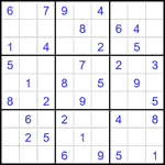 Судоку 9х9 #2155 легкий