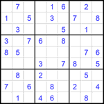 Судоку 9х9 #2159 легкий