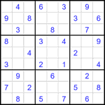 Судоку 9х9 #2081 средний