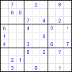 Судоку 9х9 #2083 средний