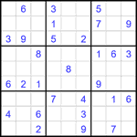 Судоку 9х9 #2087 средний