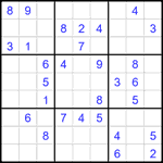 Судоку 9х9 #2088 средний