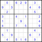Судоку 9х9 #2089 средний