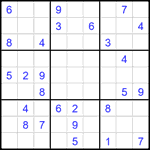 Судоку 9х9 #2091 средний