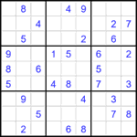 Судоку 9х9 #2092 средний