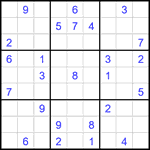 Судоку 9х9 #2093 средний