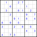 Судоку 9х9 #2095 средний