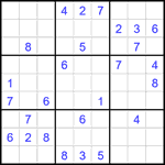 Судоку 9х9 #2096 средний