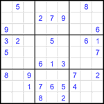 Судоку 9х9 #2098 средний