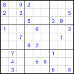 Судоку 9х9 #2099 средний