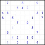 Судоку 9х9 #2100 средний