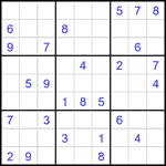 Судоку 9х9 #2104 средний