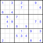 Судоку 9х9 #2105 средний
