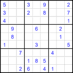 Судоку 9х9 #2106 средний