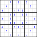 Судоку 9х9 #2110 средний