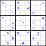 Судоку 9х9 #2122 средний