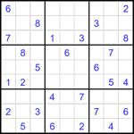 Судоку 9х9 #2114 средний